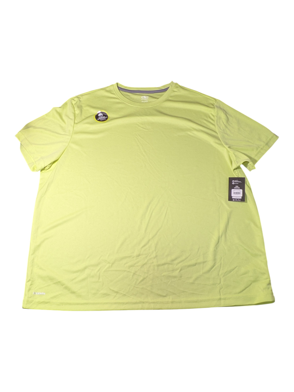Athletic Works - Quick Dry Core T-shirt Bright Safety Yellow-Size 2XL 50-52- NWT